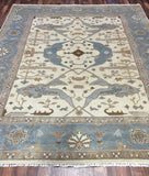 Indian Rug Hand Knotted Oriental Rug Fine Oushak 8'1X10' Oriental Rug