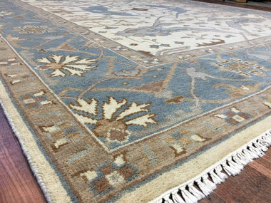 Indian Rug Hand Knotted Oriental Rug Fine Oushak 8'1X10' Oriental Rug