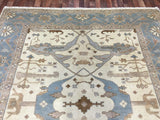 Indian Rug Hand Knotted Oriental Rug Fine Oushak 8'1X10' Oriental Rug