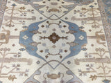 Indian Rug Hand Knotted Oriental Rug Fine Oushak 8'1X10' Oriental Rug