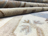 Indian Rug Hand Knotted Oriental Rug Fine Oushak 8'1X10' Oriental Rug