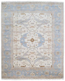 Indian Rug Hand Knotted Oriental Rug Fine Oushak 8'1X10' Oriental Rug