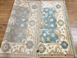 Indian Rug Hand Knotted Oriental Rug Fine Oushak Oriental Area Rug 4'1X6'