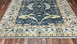 Indian Rug Hand Knotted Oriental Rug Fine Oushak Oriental Rug 8'2X9'9