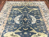 Indian Rug Hand Knotted Oriental Rug Fine Oushak Oriental Rug 8'2X9'9
