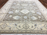 Indian Rug Hand Knotted Oriental Rug Fine Oushak Oriental Rug 9'5x12'