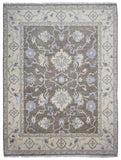 Indian Rug Hand Knotted Oriental Rug Fine Oushak Oriental Rug 9'5x12'
