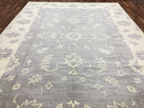Indian Rug Hand Knotted Oriental Rug Fine Oushak Turkish Knot Oriental Area Rug 10'3 x 14'2