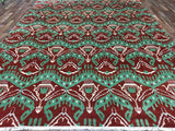 Indian Rug Hand Knotted Oriental Rug Fine Oushak Turkish Knot Oriental Rug 9'X11'9