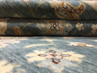 Indian Rug Hand Knotted Oriental Rug Fine Peshawar Large Area Rug 8'X10'