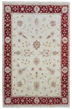 Indian Rug Hand Knotted Oriental Rug Fine Peshawar Oriental Area Rug 6'6X9'9