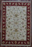 Indian Rug Hand Knotted Oriental Rug Fine Peshawar Oriental Area Rug 6'x8'10