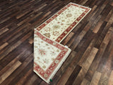 Indian Rug Hand Knotted Oriental Rug Fine Peshawar Oriental Runner 2'3X8'2