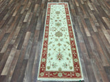 Indian Rug Hand Knotted Oriental Rug Fine Peshawar Runner Rug 2'2X8'2