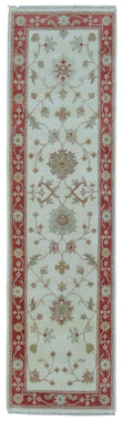 Indian Rug Hand Knotted Oriental Rug Fine Peshawar Runner Rug 2'2X8'2