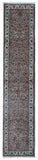 Indian Rug Hand Knotted Oriental Rug Fine Sarouk Oriental Long Runner Rug 2'1X10'