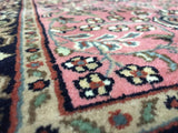 Indian Rug Hand Knotted Oriental Rug Fine Sarouk Oriental Long Runner Rug 2'x10'1