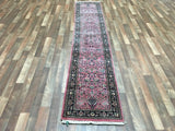 Indian Rug Hand Knotted Oriental Rug Fine Sarouk Oriental Long Runner Rug 2'x10'1