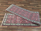 Indian Rug Hand Knotted Oriental Rug Fine Sarouk Oriental Runner Rug 2'X10'4