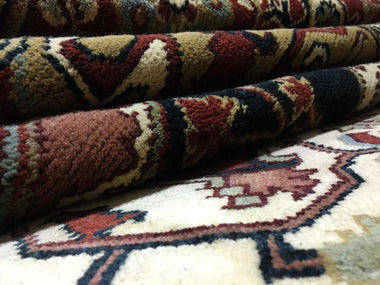 Indian Rug Hand Knotted Oriental Rug Fine Semi-Antique Oriental Serapi Area Rug 8'1 x 10'3