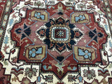 Indian Rug Hand Knotted Oriental Rug Fine Semi-Antique Oriental Serapi Area Rug 8'1 x 10'3