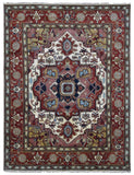 Indian Rug Hand Knotted Oriental Rug Fine Semi-Antique Oriental Serapi Area Rug 8'1 x 10'3