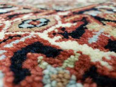 Indian Rug Hand Knotted Oriental Rug Fine Serapi Oriental Area Rug 4'X6'