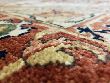 Indian Rug Hand Knotted Oriental Rug Fine Serapi Oriental Area Rug 4'X6'