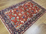 Indian Rug Hand Knotted Oriental Rug Fine Serapi Oriental Rug 4'x6'