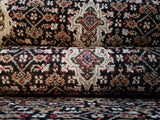Indian Rug Hand Knotted Oriental Rug Fine Silk Tabriz Oriental Rug 2'9x8'4