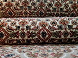 Indian Rug Hand Knotted Oriental Rug Fine Silk Tabriz Oriental Runner Rug 2'7x8'4