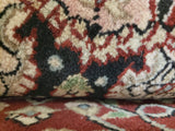 Indian Rug Hand Knotted Oriental Rug Fine Tabriz Oriental Round Rug 5'1X5'1