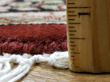 Indian Rug Hand Knotted Oriental Rug Fine Tabriz Oriental Round Rug 5'1X5'1