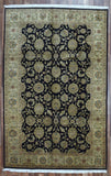Indian Rug Hand Knotted Oriental Rug Fine Tabriz Oriental Rug 6X9