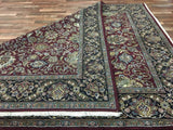 Indian Rug Hand Knotted Oriental Rug Fine Tabriz Oriental Rug 8'X10'3