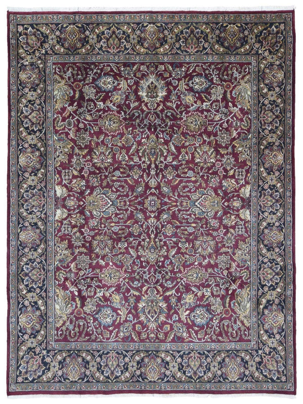 Indian Rug Hand Knotted Oriental Rug Fine Tabriz Oriental Rug 8'X10'3