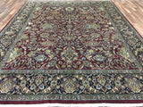 Indian Rug Hand Knotted Oriental Rug Fine Tabriz Oriental Rug 8'X10'3