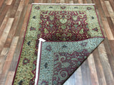 Indian Rug Hand Knotted Oriental Rug Fine Tabriz Oriental Small Area Rug 4'2X6'1