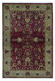 Indian Rug Hand Knotted Oriental Rug Fine Tabriz Oriental Small Area Rug 4'2X6'1