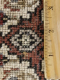 Indian Rug Hand Knotted Oriental Rug Fine Tabriz w/ Silk Round Oriental Rug 3'5X3'5