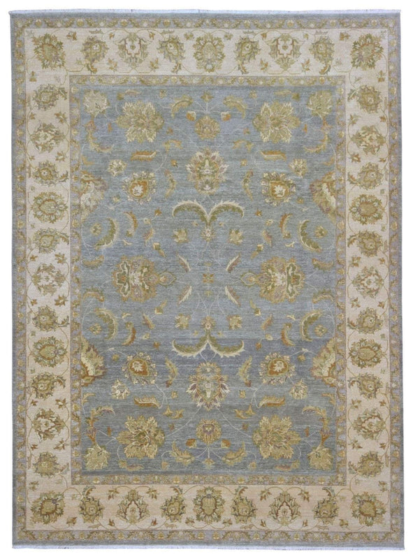 Indian Rug Hand Knotted Oriental Rug Fine Venetian Collection Peshawar Rug 8'10x12'