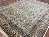 Indian Rug Hand Knotted Oriental Rug Fine Veramin Area Rug 7'10x9'10
