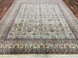 Indian Rug Hand Knotted Oriental Rug Fine Veramin Area Rug 7'10x9'10