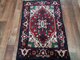 Indian Rug Hand Knotted Oriental Rug Heriz Oriental Area Rug 2'X3'