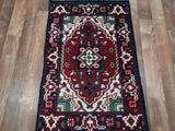 Indian Rug Hand Knotted Oriental Rug Heriz Oriental Area Rug 2'X3'