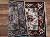 Indian Rug Hand Knotted Oriental Rug Heriz Oriental Area Rug 2'X3'