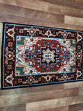 Indian Rug Hand Knotted Oriental Rug Heriz Oriental Area Rug 2'X3'