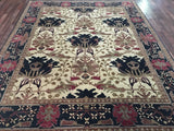 Indian Rug Hand Knotted Oriental Rug Imperial Agra Design Large Oriental Rug 8'1x10'