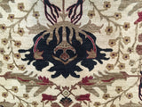 Indian Rug Hand Knotted Oriental Rug Imperial Agra Design Large Oriental Rug 8'1x10'
