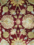 Indian Rug Hand Knotted Oriental Rug Jaipur Oriental Round Rug 8' x 8'